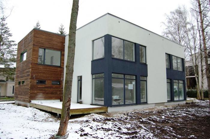 Двухэтажный двухквартирный дом "TOOL" из керамзитобетонных блоков 200 мм