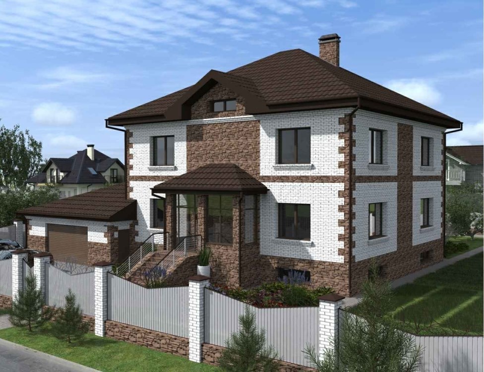 Индивидуальный жилой дом в г.Барнаул, п.Солнечная поляна (Проект А6-17)